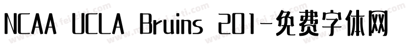 NCAA UCLA Bruins 201字体转换